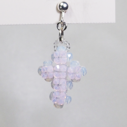 Clips  - Silver brass - Earrings Chloris - Clips  - Silver brass - Laiton argenté